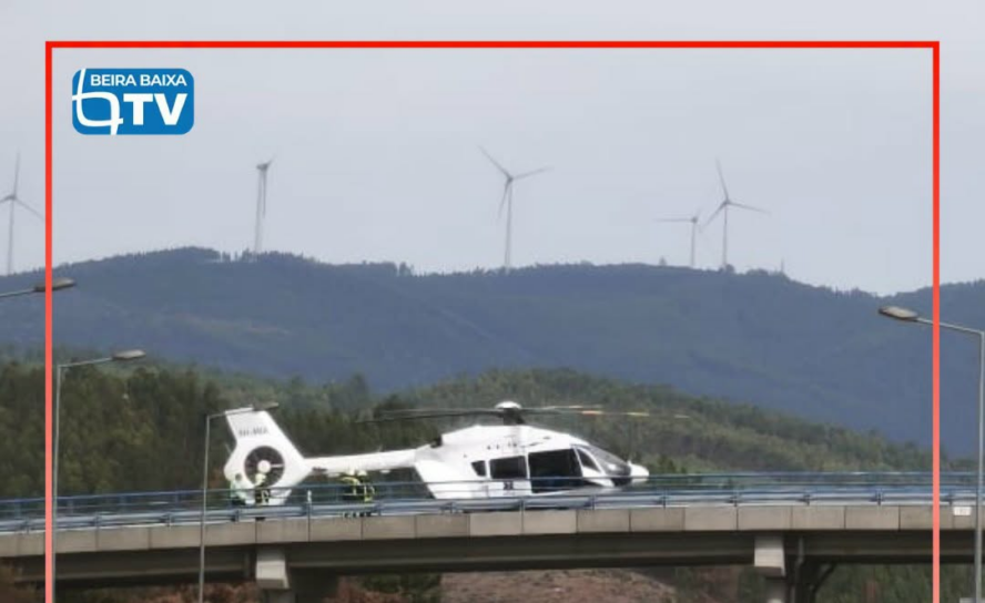 Um homem de 45 anos foi helitransportado, esta sexta-feira