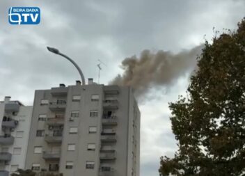 Um incêndio urbano deflagrou esta segunda-feira, 19 de outubro de 2026
